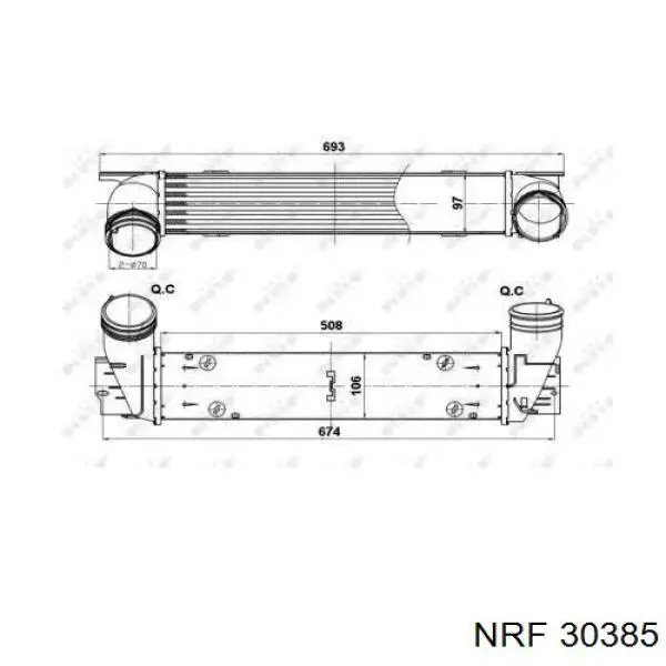 36A07033 Eaclima radiador de intercooler