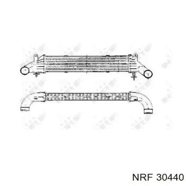 Купить 96655 Nissens Интеркулер