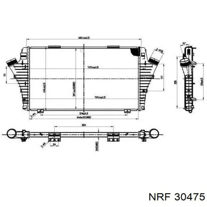 Купить 30475 NRF Интеркулер