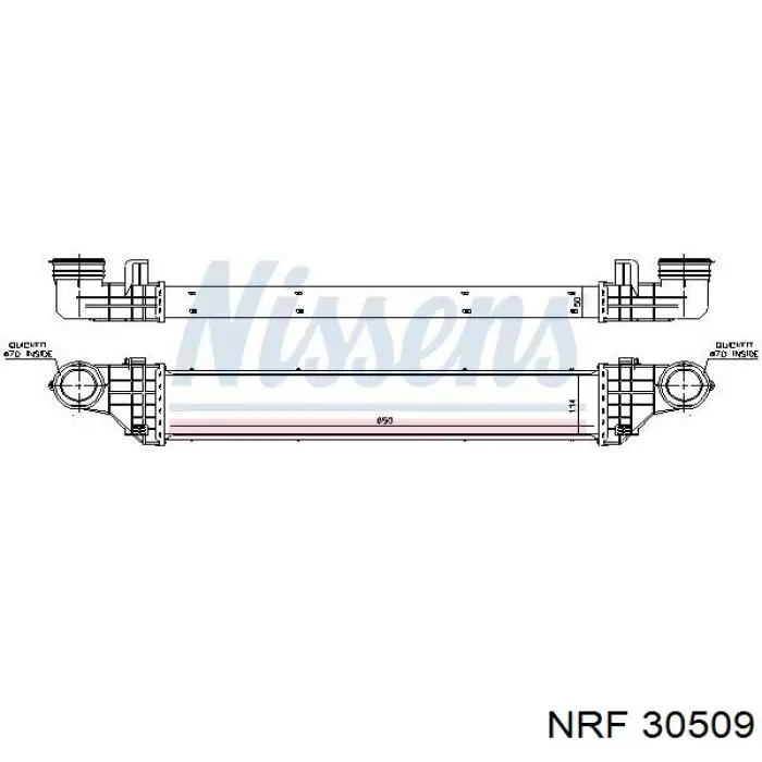 Система охлаждения наддувочного воздуха NRF 30509 цена, от 104.17 USD