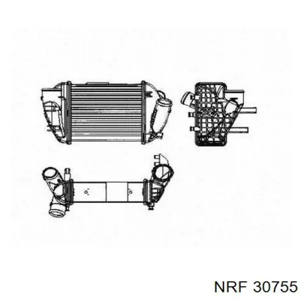 Радиатор интеркуллера NRF 30755