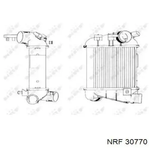 Радиатор интеркуллера NRF 30770