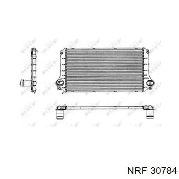 Радиатор интеркуллера на Toyota Avensis T25