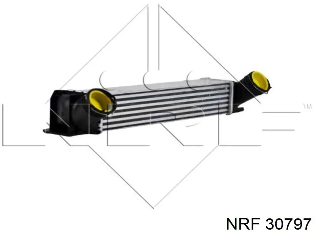 Радіатор интеркуллера 30797 NRF
