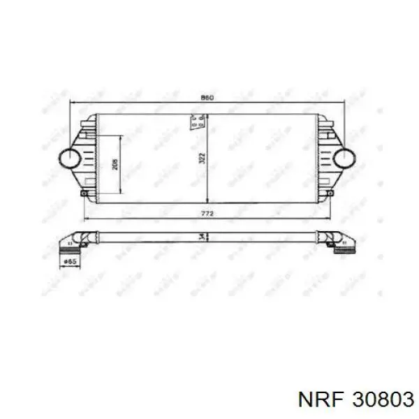 Система охлаждения наддувочного воздуха NRF 30803 цена, от 61.44 USD