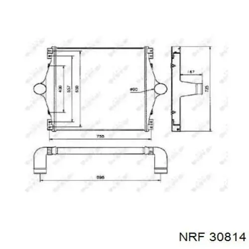 Интеркулер 30814 NRF