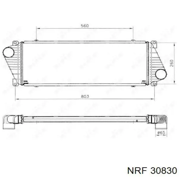 Система охлаждения наддувочного воздуха NRF 30830 цена, от 81.21 USD