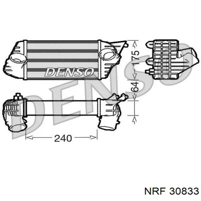 Интеркулер 46745841 Fiat/Alfa/Lancia