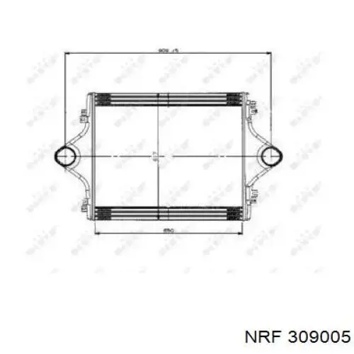 Интеркулер 309005 NRF