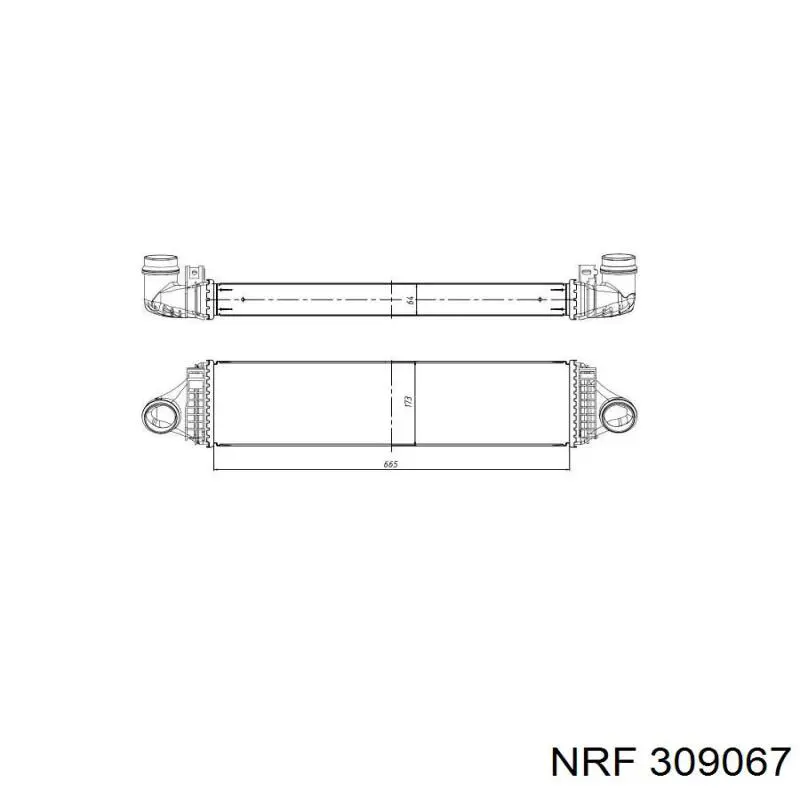 Интеркулер 961188 Nissens