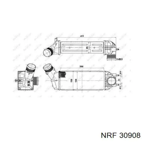 Интеркулер 00000384G4 Peugeot/Citroen