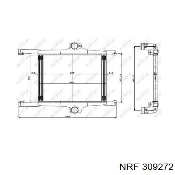 Радиатор интеркуллера NRF 309272