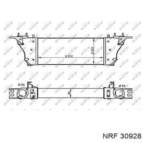 30928 NRF радиатор интеркуллера