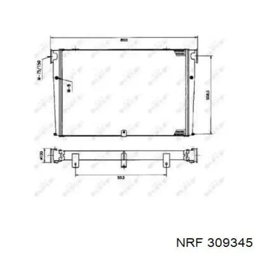 309345 NRF компрессор кондиционера