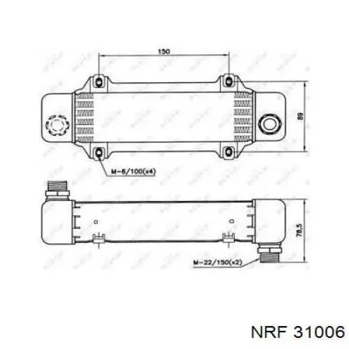 Масляный радиатор 31006 NRF