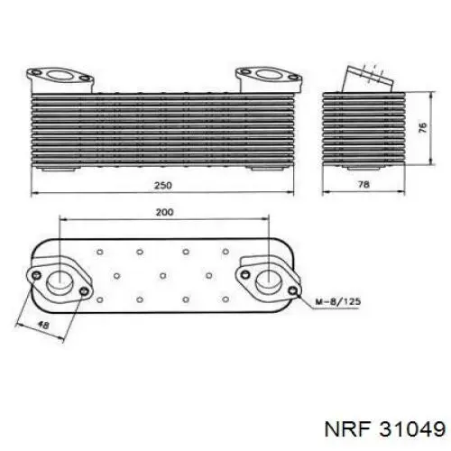 Радиатор масляный NRF 31049