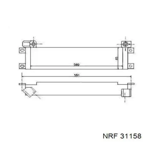 31158 NRF радиатор масляный