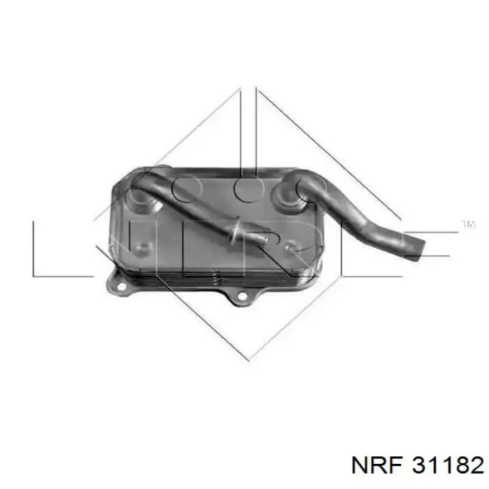 31182 NRF радиатор масляный
