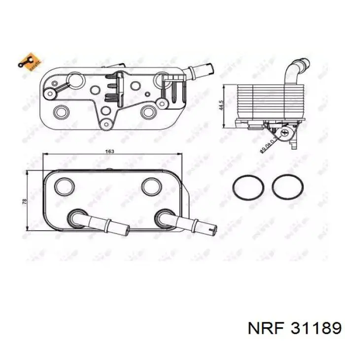 31189 NRF радиатор охлаждения, акпп/кпп