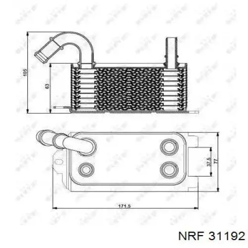 Масляный радиатор 31192 NRF