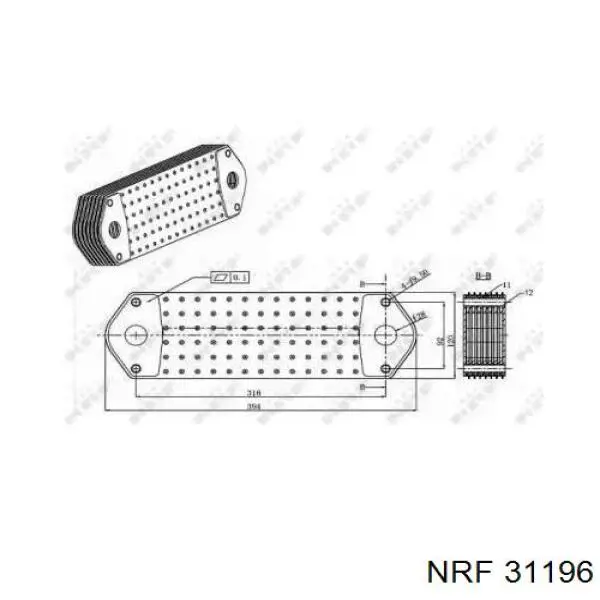 31196 NRF радиатор масляный