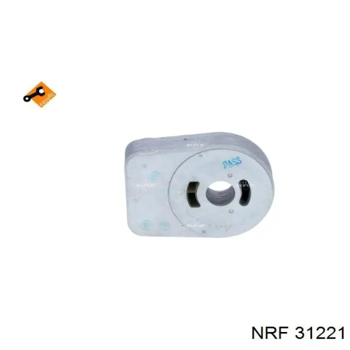 Radiador de aceite, bajo de filtro 31221 NRF