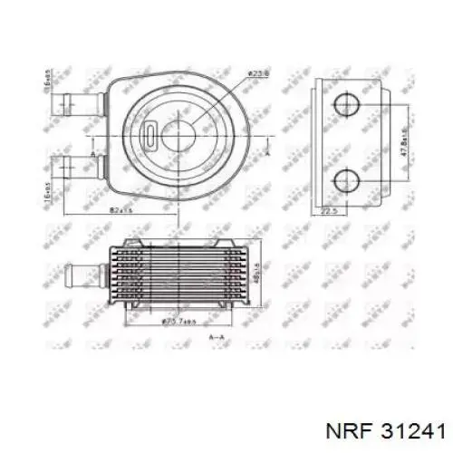31241 NRF прокладка пробки поддона двигателя