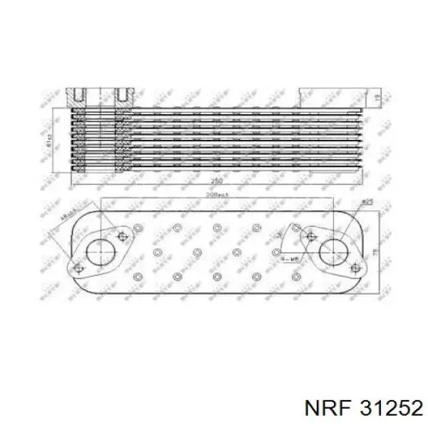 3.14179 Diesel Technic radiador de óleo