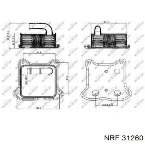 31260 NRF radiador de óleo