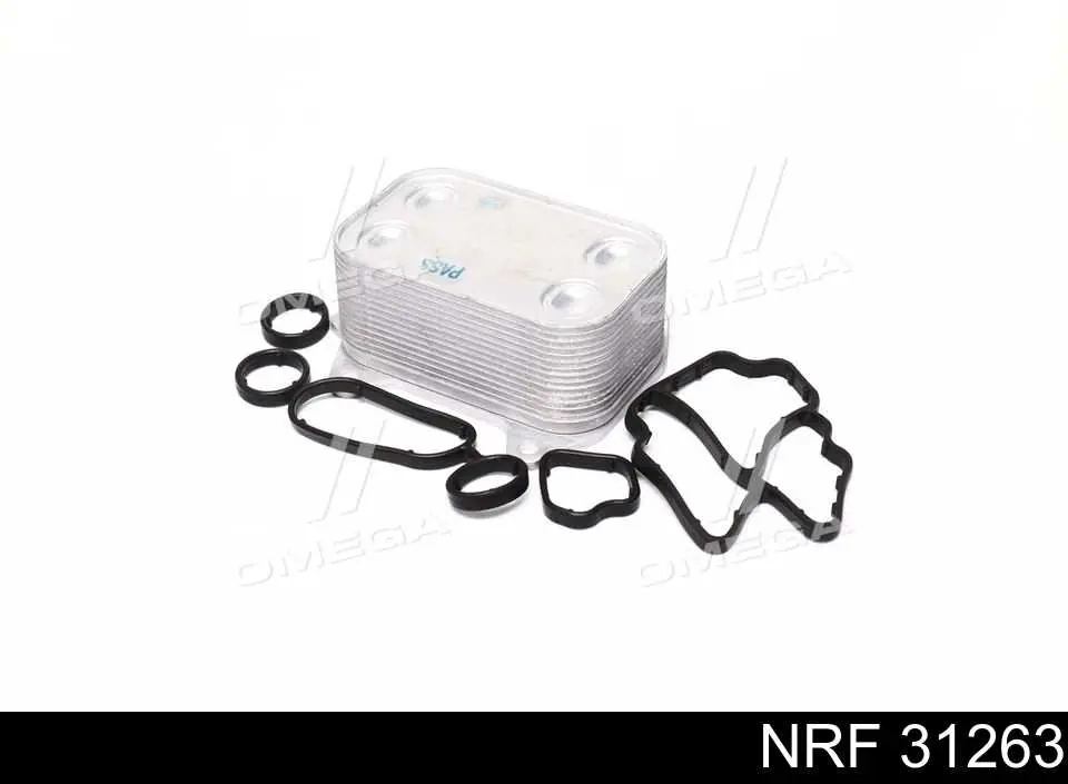 Радиатор масляный (холодильник), под фильтром NRF 31263