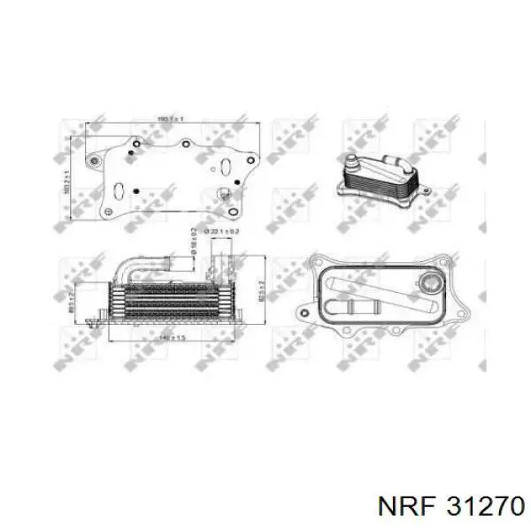 31270 NRF radiador de óleo