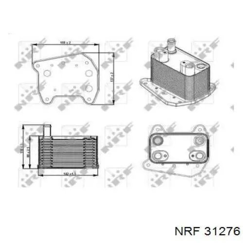 Купить 31276 NRF Масляный радиатор охлаждения АКПП