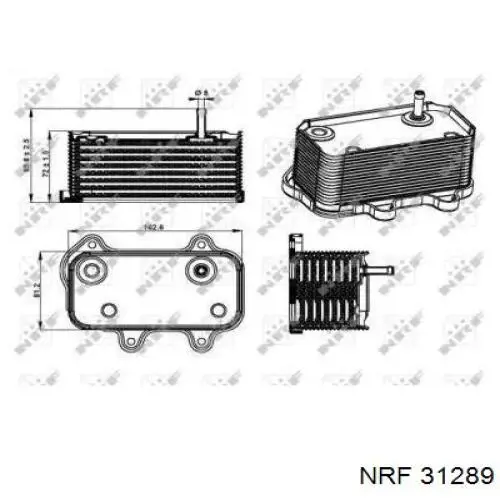 CLC282000S Mahle Original Радиатор масляный (холодильник) под фильтром