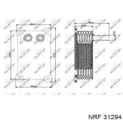 Radiador de aceite 31294 NRF