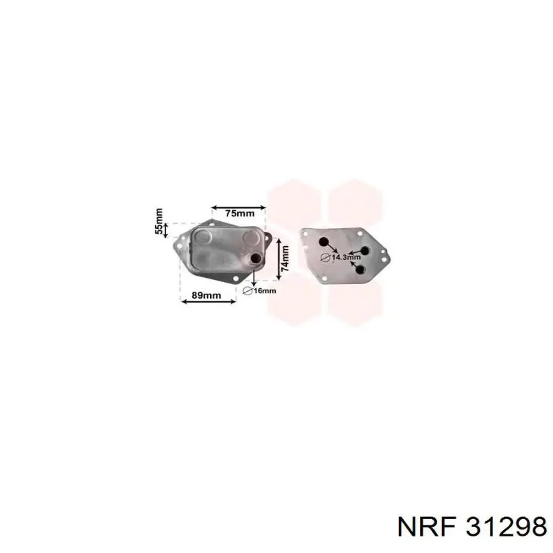 Масляный радиатор АКПП NRF 31298 цена, от 29.60 USD