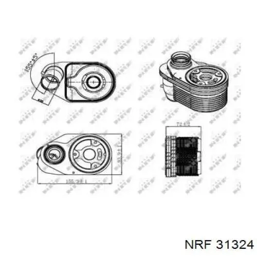 Масляный радиатор АКПП ERA 354139 цена, от 57.17 USD