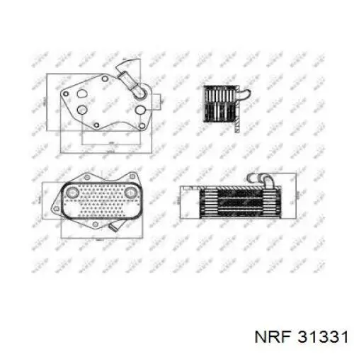 31331 NRF радиатор масляный