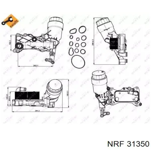 Корпус масляного фильтра NRF 31350