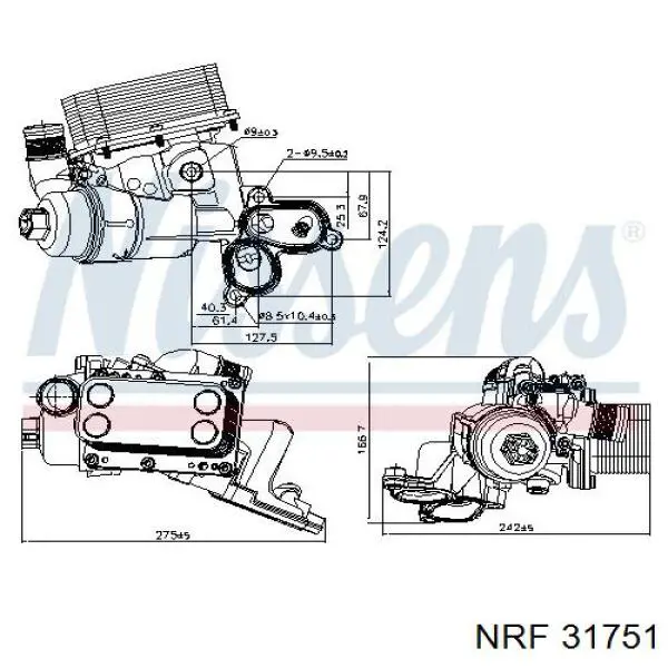 Корпус масляного фильтра 31751 NRF