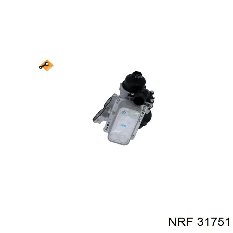 Radiador de óleo (frigorífico), debaixo de filtro para Renault Laguna (KG0)