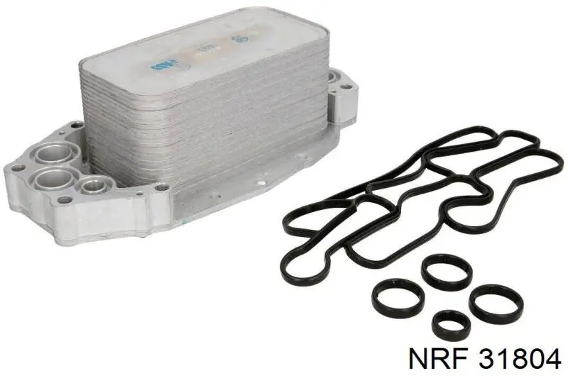 Радиатор масляный (холодильник), под фильтром NRF 31804