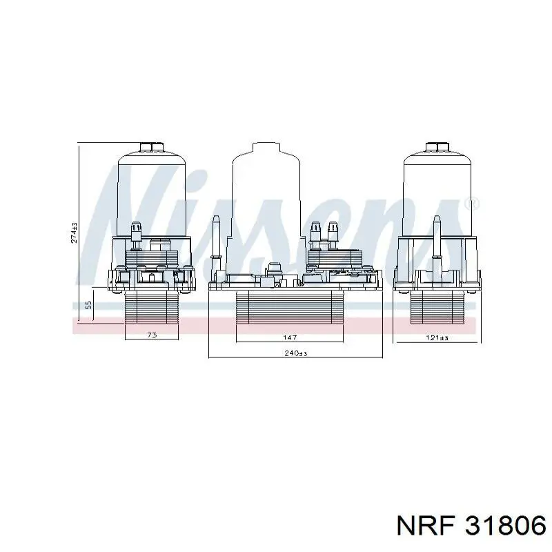 Масляный радиатор АКПП Kamoka 7730164 цена, от 118.60 USD