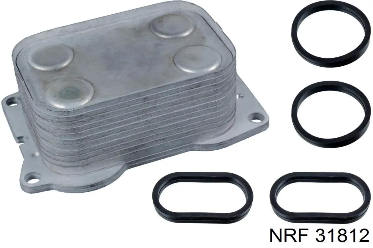Radiador de aceite, bajo de filtro 31812 NRF