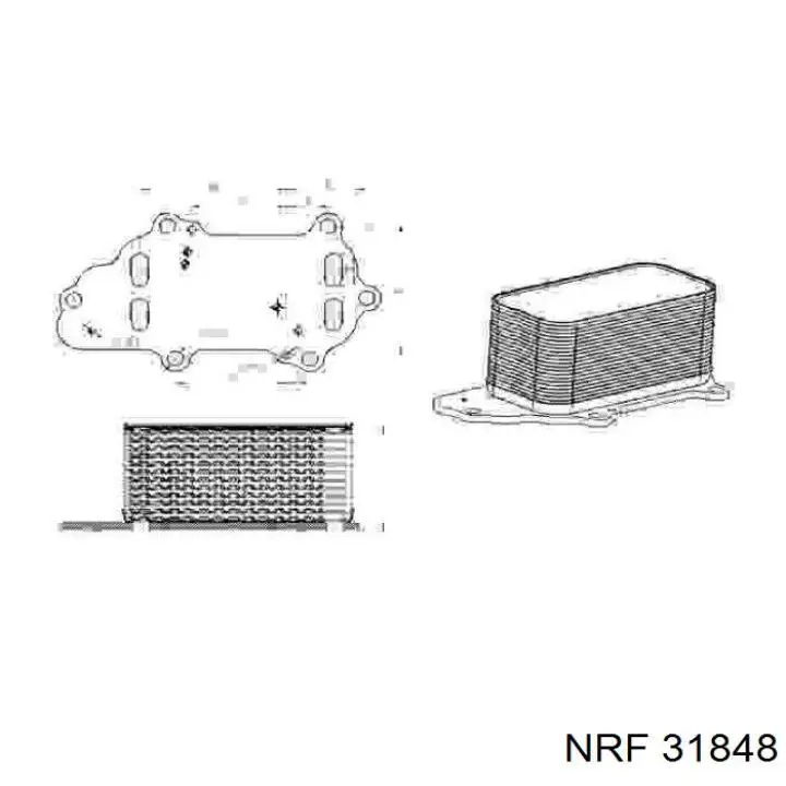 Radiador de aceite 31848 NRF