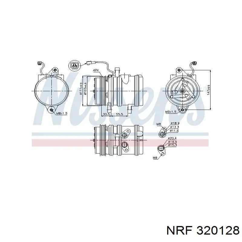 Компрессор системы кондиционирования Elstock 511187 цена, от 263.04 USD