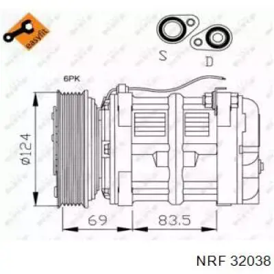 K12002 WE Parts компрессор кондиционера