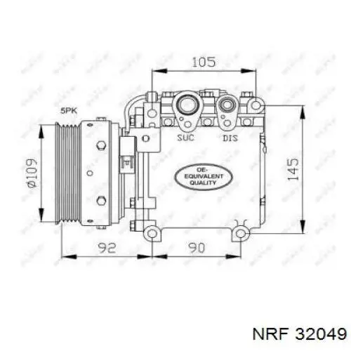 32049 NRF компрессор кондиционера