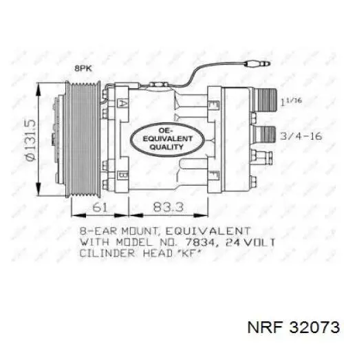 32073 NRF компрессор кондиционера