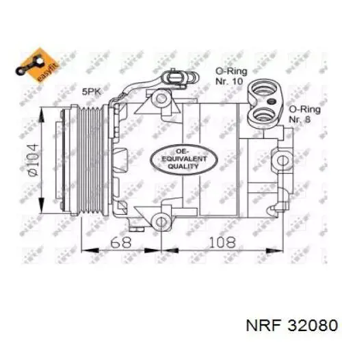 32080 NRF компрессор кондиционера