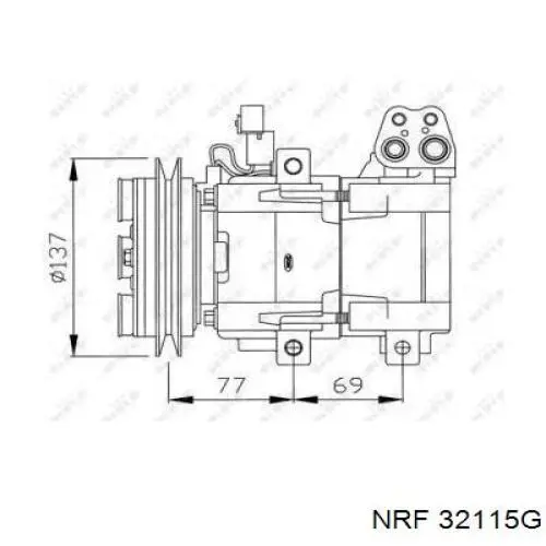 Насос кондиционера Hyundai/Kia 977014A151